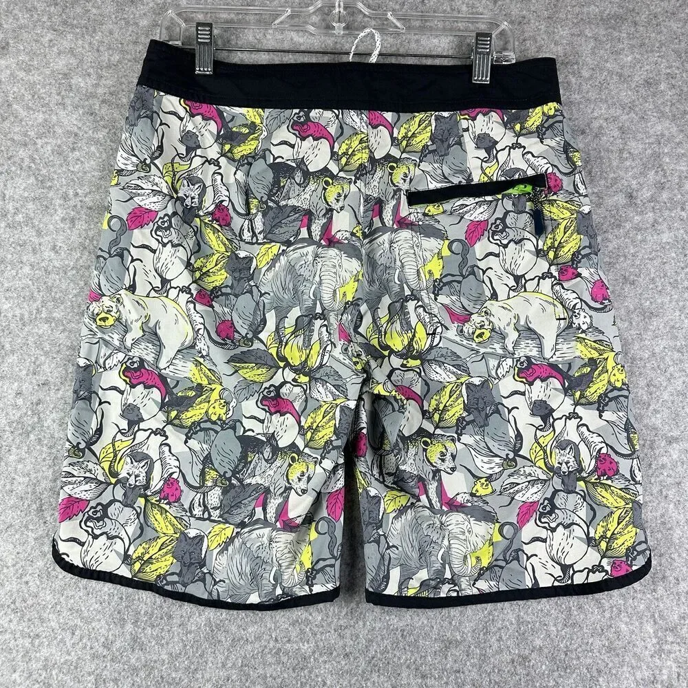 William Murray Board Shorts Mens 30 Allover Animal Print Beach Weekend Preppy